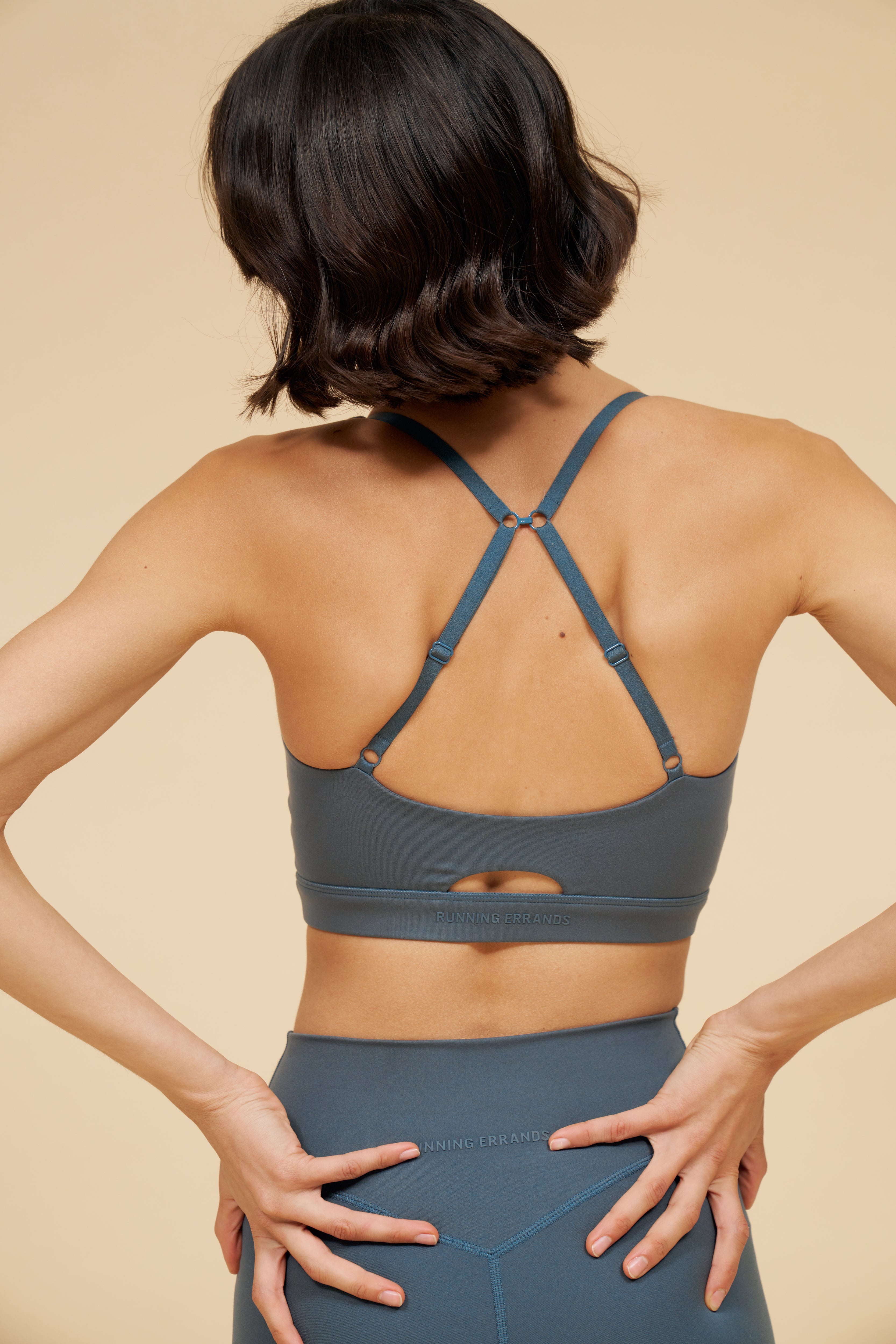 HIGH WAIST CROSS FRONT SHORTS