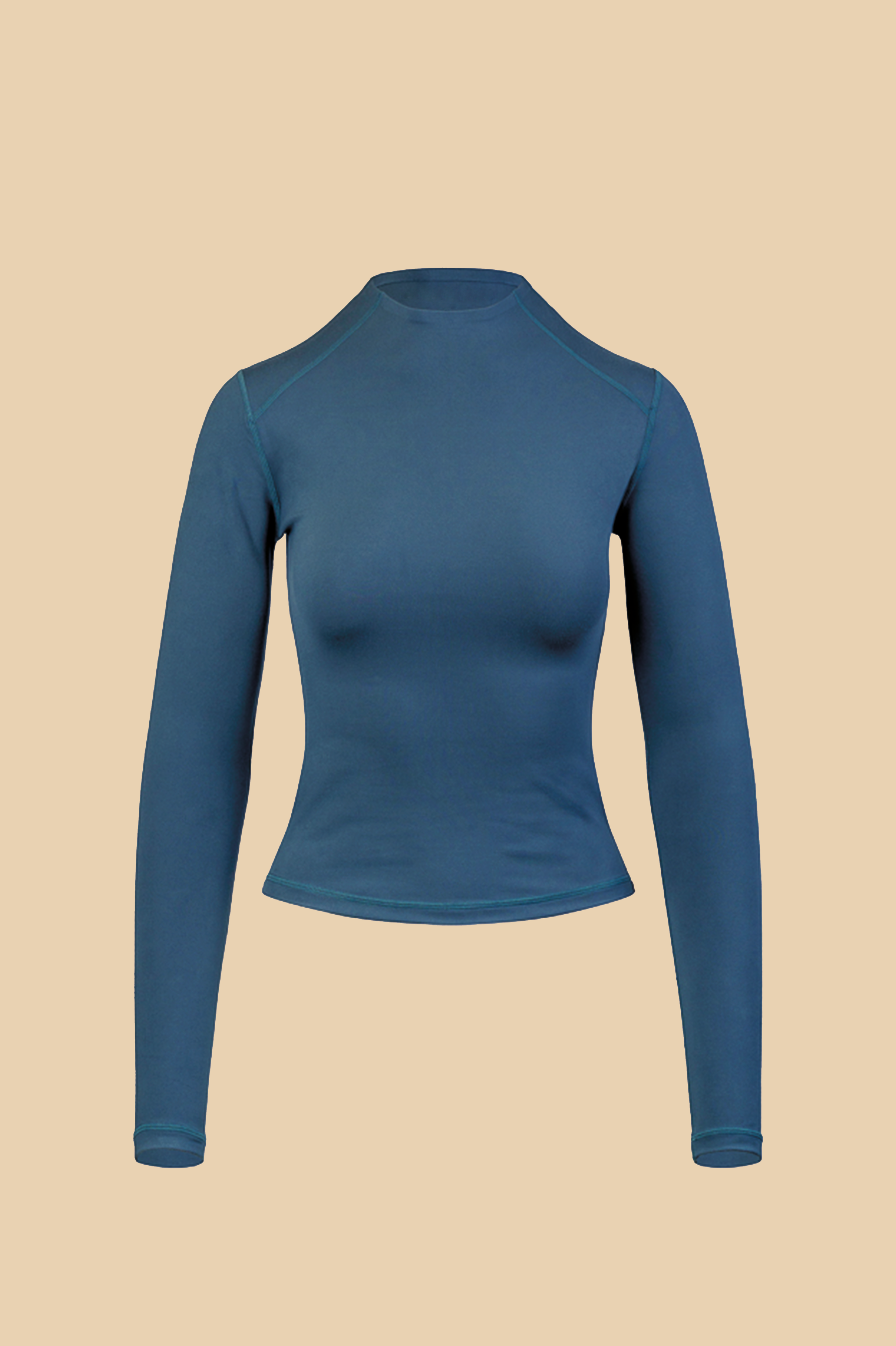 LONG SLEEVE MOCK NECK TOP