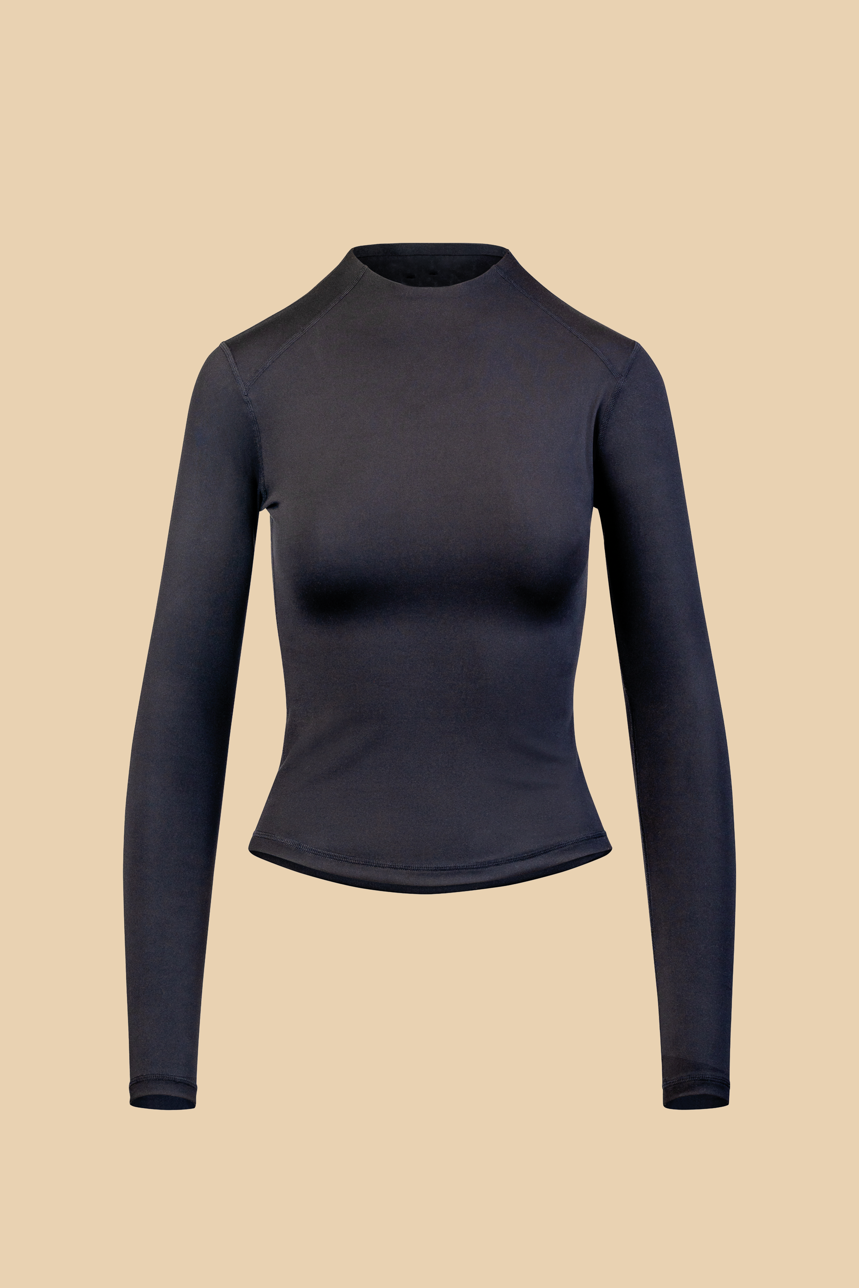 LONG SLEEVE MOCK NECK TOP